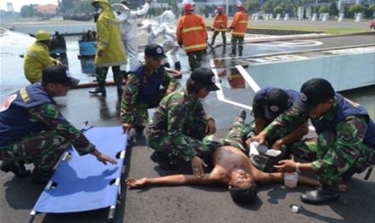 Markas Koarmatim Dibombardir Pesawat Musuh