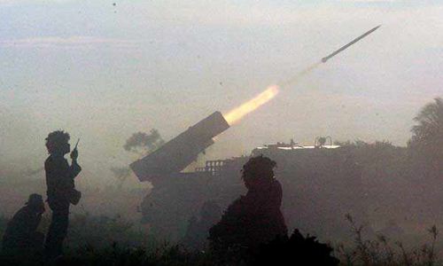 Penembakan MLRS RM-70/Grad