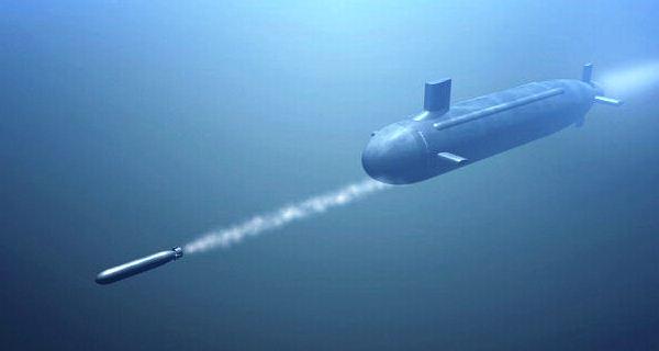 Ilustrasi penembakan torpedo Penembakan torpedo