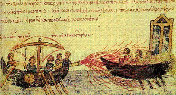 Api Yunani Bom napalm Byzantium