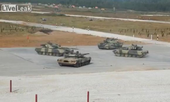 T-80 saat opening ceremony 2014 Tank Biathlon T-80 saat opening ceremony 2014 Tank Biathlon
