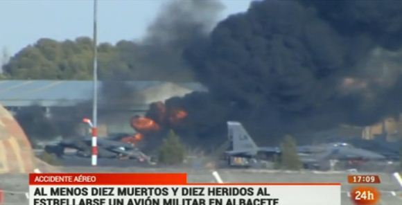 Kecelakaan F-16 Yunani di Spanyol