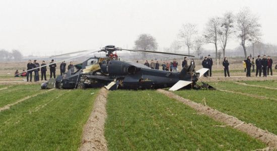 Heli serang WZ-10 jatuh di provinsi Shaanxi