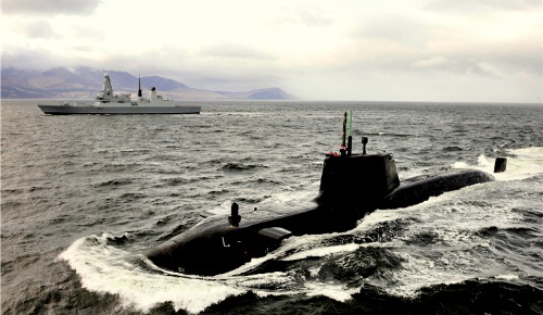 Kapal selam Ambush uji coba laut Kelas Astute