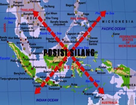 Posisi silang Indonesia Posisi silang Indonesia di Asia Tenggara