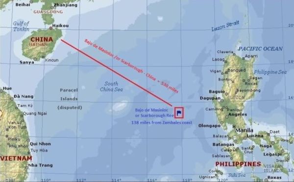 Scarborough Shoal Wilayah Scarborough Shoal, sengketa Filipina dan China