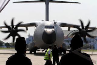 Airbus Terbaru Tiba di halim perdanakusuma