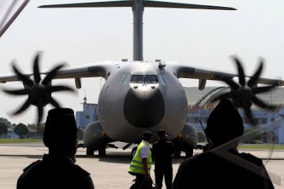 Airbus Terbaru Tiba di halim perdanakusuma
