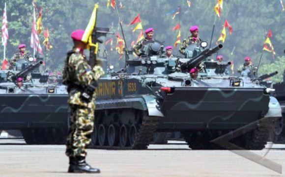 Defile pasukan Korps Marinir Defile pasukan Korps Marinir