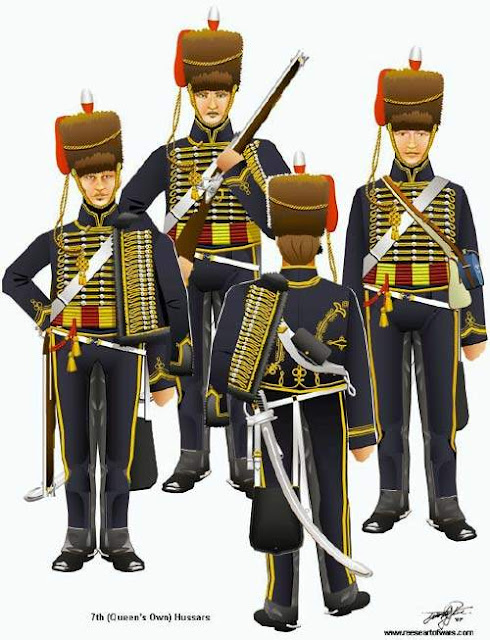 Seragam dan atribut tentara Inggris saat perang Waterloo Seragam dan atribut tentara Inggris saat perang Waterloo