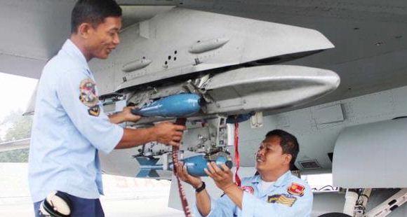 F-16 Iswahjudi Latihan Penembakan Air to Ground F-16 Iswahjudi Latihan Penembakan Air to Ground
