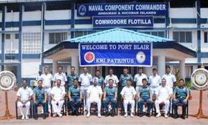 Penyambutan KRI Pati Unus-384 di India Penyambutan KRI Pati Unus-384 di India
