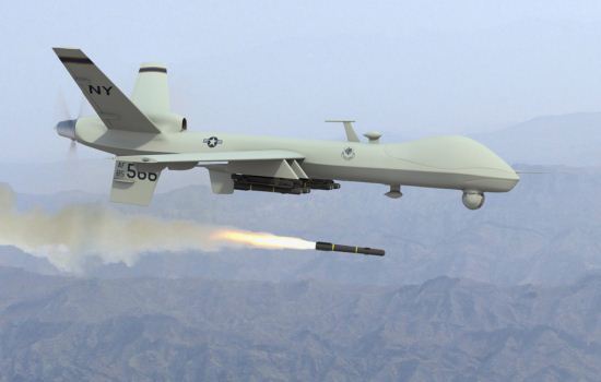 Drone Reaper melancarkan serangan Serangan drone