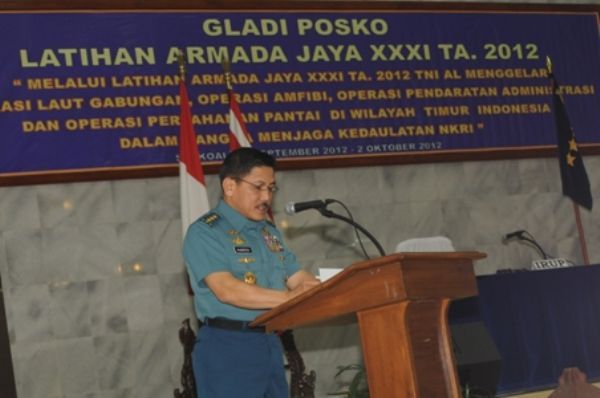 Latihan Armada Jaya XXXI/2012 Laksamana Madya TNI Dr. Marsetio M.M