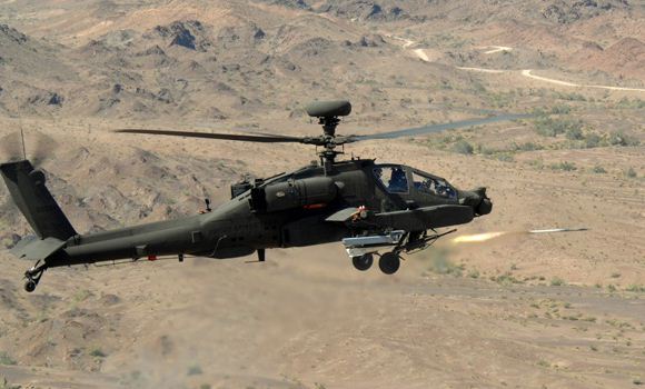 Peluncuran DAGR dari Apache