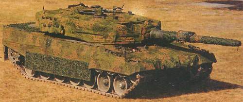 Tank Leopard 2 kamuflase