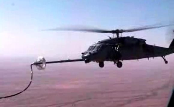 Helikopter air refueling Helikopter air refueling