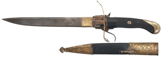 Pistol Revolver Belati Presiden Peru