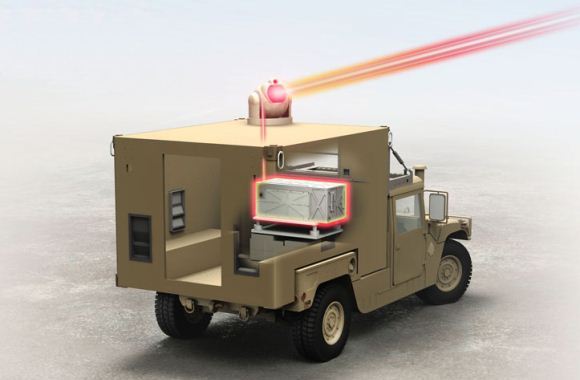 Laser Raytheon pada HMMWV Laser Raytheon pada HMMWV